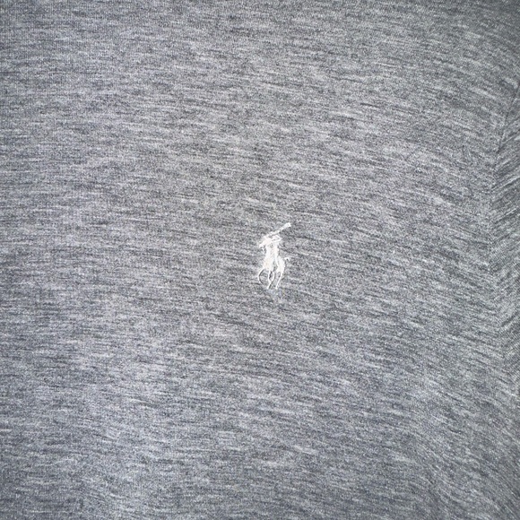 Ralph Lauren T-Shirt Womens XL Gray Pony Logo Turtleneck Long Sleeve - Picture 3 of 10